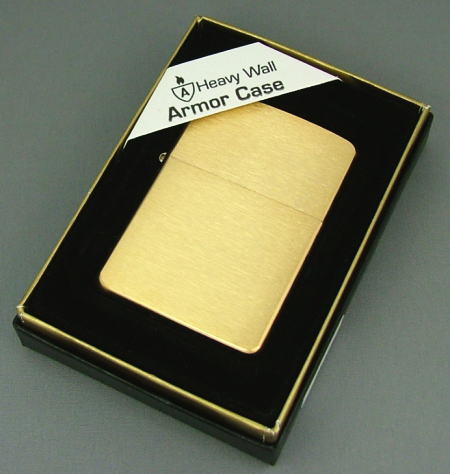 ARMOR（アーマーZIPPO）Brushed Brass ジッポ ブラッシュ ブラス サテーナ仕上げ ＃168 zippo ライター lighter ジッポー ZIPPO ジッポライター ジッポーライター