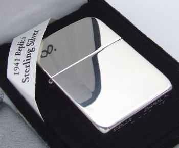 【送料無料おまけ付】純銀zippo スタ