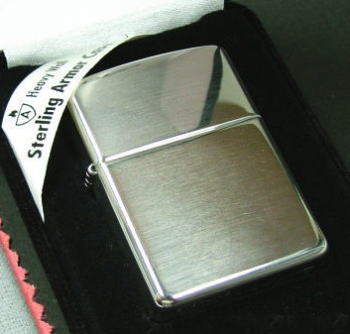 おまけ付 zippo ARMOR（ライター） 26 スターリングシルバー925 純銀 アーマー 鏡面仕上げ /ZIPPO/ジッポ/ジッポーライター/lighter