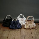 3way satin pearl bag ハンドバッグ お呼ばれ ショルダーバッグ パーティー 結婚式 サテン パール 謝恩会 成人式 同窓会