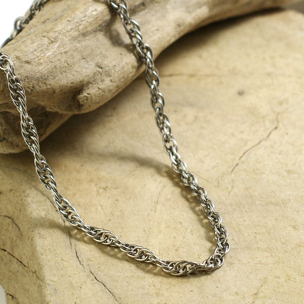 ブレスレット チタン ルーズロープチェーン ブレスレット 純チタンルーズロープチェーンブレスレット ..