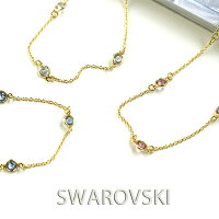 3粒 スワロフスキー ブレスレット　3カラー swarovski チェーン レディース アクセサリー スワロ スワロフスキー プチプラ