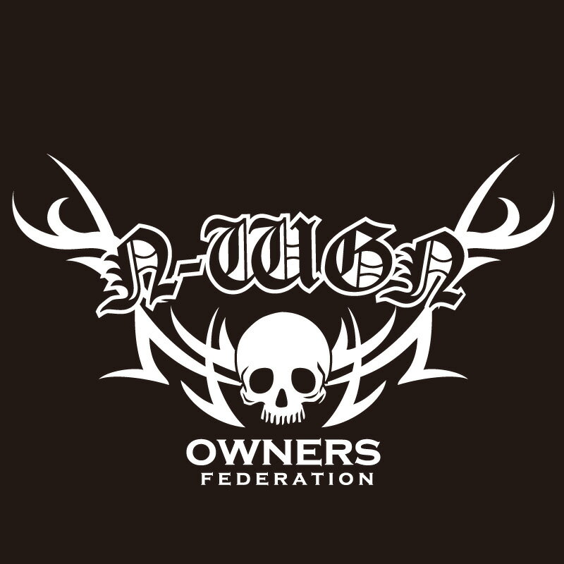 カッティングステッカー 290×490サイズ ホンダ（HONDA）N-WGN エヌワゴン tribebone2 車 カー ステッカー かっこいい おしゃれ アクセサリー シール ガラス オーダーメイド 転写[◆]