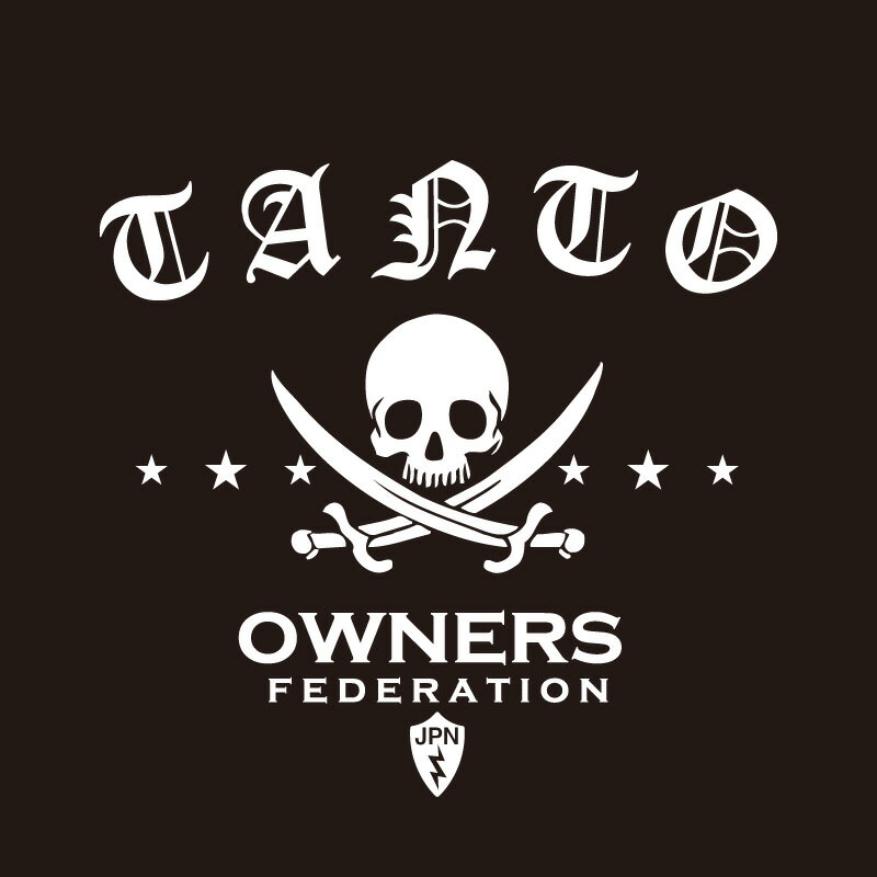 カッティングステッカー 290×330サイズ ダイハツ（DAIHATSU）タント TanTo pirates 車 カー ステッカー アクセサリー シール ガラス[◆]