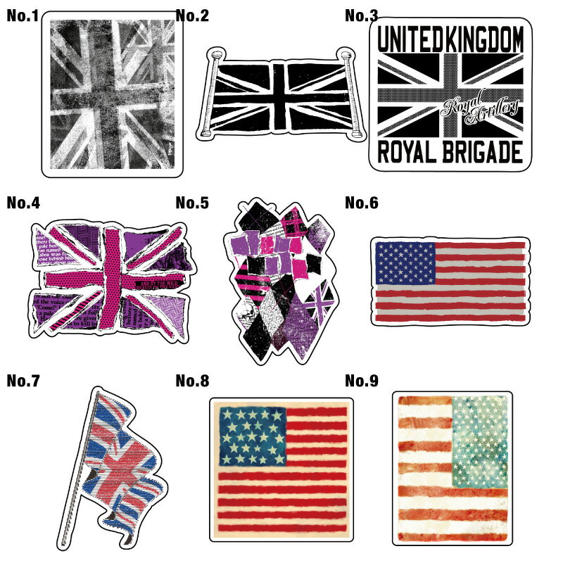 Rakuten - 10cm ステッカー シール 車 かっこいい アウトドア スーツケース おしゃれ サーフィン サーフボード バイク 防水 キャラクター カー シール 雑貨 ワッペン スッテカー スティッカー 旗 国旗 フラッグ [◆]