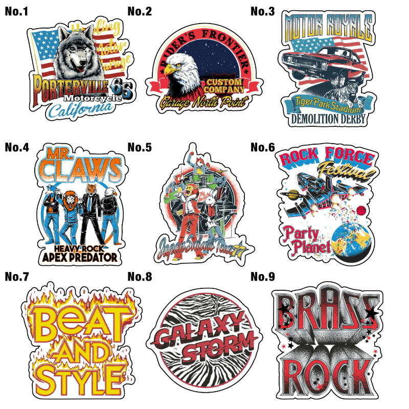 5cm ステッカー シール 車 かっこいい アウトドア スーツケース おしゃれ サーフィン サーフボード バイク 防水 キャラクター カー シール 雑貨 ワッペン スッテカー スティッカー ロック [◆]