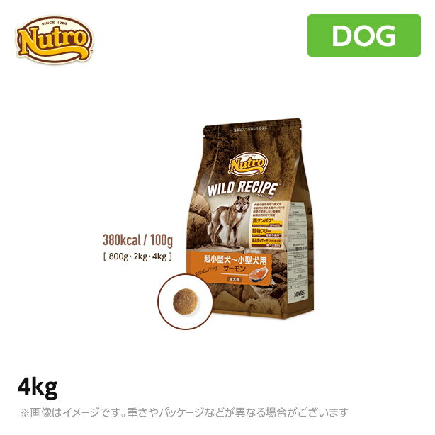 ニュートロ 犬用 ワイルド レシピ 超小型犬~小型犬用 成犬用 サーモン 4kg ペットフード 