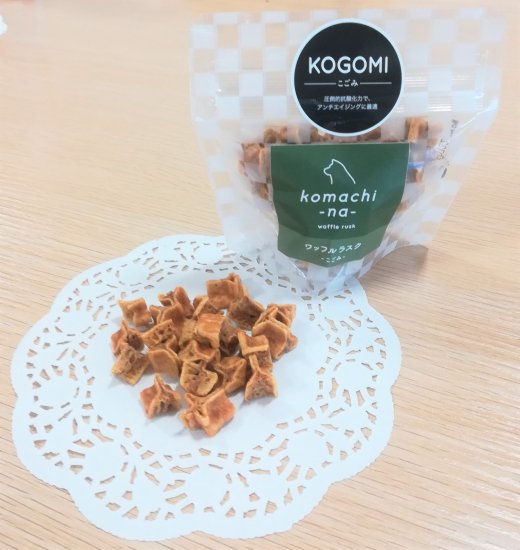 komachi-na- コマチナ ワッフルラスク こごみ 20g 国産 クッキー ラスク ワッフル ペットフード ドッグフード おやつ ご褒美 犬 犬用品