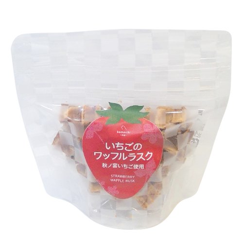 komachi-na- コマチナ いちごのワッフルラスク 20g 国産 クッキー ラスク ワッフル ペットフード ドッグフード おやつ ご褒美 犬 犬用品