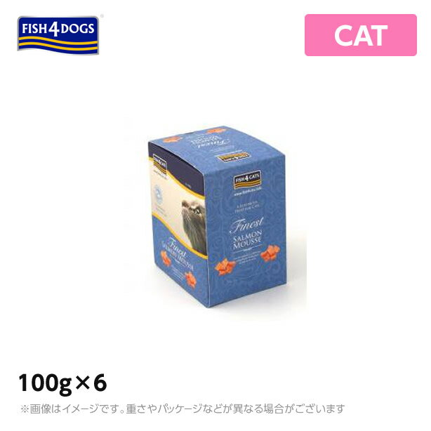 FISH4キャット フィッシュ4キャット　フィッシュフォーキャット　サーモンムース100g×6（キャットフード ウェット ペットフード 猫用品）