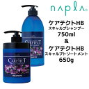 【クーポン配布中】送料無料 ナプラ ケアテクトHB スキャルプシャンプー 750ml スキャルプトリートメント 650g ボトルセット napla CARETECT HB
