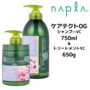 【39円クーポン】【クーポン配布中】ナプラ ケアテクトOG シャンプーVC 750ml &トリートメントVC 650g ボトルセット ノンシリコン オーガニック ボリュームコントロール napla CARETECT OG