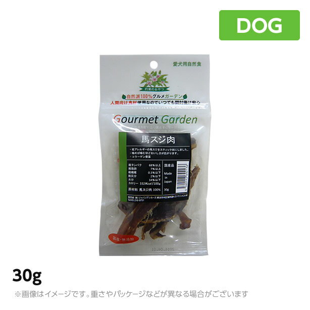 グルメガーデン 馬スジ肉30g 犬 おやつ ジャーキー ご褒美 ペットフード 犬用品 