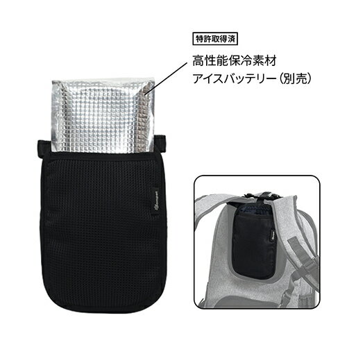ウェアラブルポーチ for アイスバッテリー 熱中症対策 保冷素材 コンビ株式会社