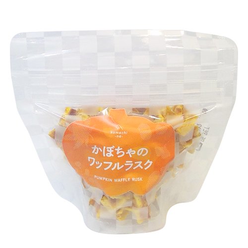 komachi-na- コマチナ かぼちゃのワッフルラスク 20g 国産 クッキー ラスク ワッフル ペットフード ドッグフード おやつ ご褒美 犬 犬用品