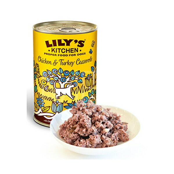 リリーズキッチン チキンとターキーのキャセロール・ドッグ400g
