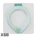 ♪レビューで特典♪【メール便】SUO RING for dogs 28°ICE グラデチェック ボタン付<XSB グリーン>