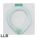 SUO RING for dogs 28°ICE グラデチェック ボタン付<LLB グリーン>
