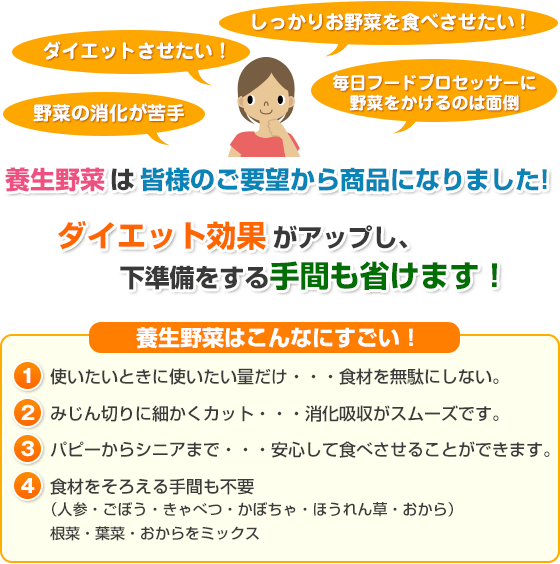 プライムケイズ　手作りご飯の具　養生野菜 1050g【送料無料】手作り食 犬猫 国産 無添加（犬用品 猫用品）