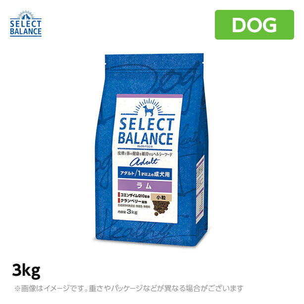 Rakuten - セレクトバランス アダルトラム 小粒 3kg ドッグフード 成犬 アレルギー対応(1070206)（ペットフード ドライフード 成犬用ドッグフード 犬用品） (老犬用 シニア)