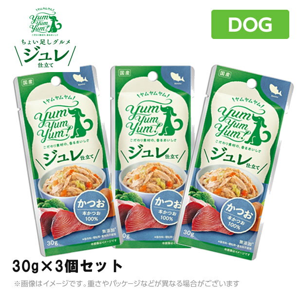 Yum Yum Yum! ヤムヤムヤム ジュレ仕立て かつお 30g×3個セット