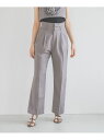 【SALE/50%OFF】【セットアップ着用可】ヨークタックテーパードパンツ mysty woman ミスティウーマン パンツ スラックス・ドレスパンツ ブラウ...