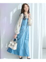 【SALE/40%OFF】【鈴木ゆうかさん着用アイテム】【セットアップ着用可】KUROKIデニムジャンスカ mysty woman ミスティウーマン ワンピース...