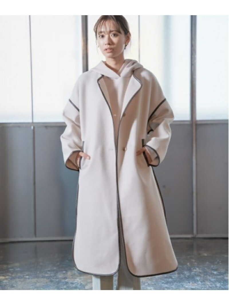 楽天市場 Rakuten Fashion Sale 30 Off パイピングガウンコート Mysty Woman ミスティウーマン コート ジャケット ノーカラージャケット ホワイト ベージュ Rba E 送料無料 Mysty Woman