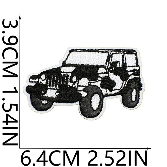 キャンピングカー キャンプ ワッペン アップリケ アイロン対応 1枚入り 入学