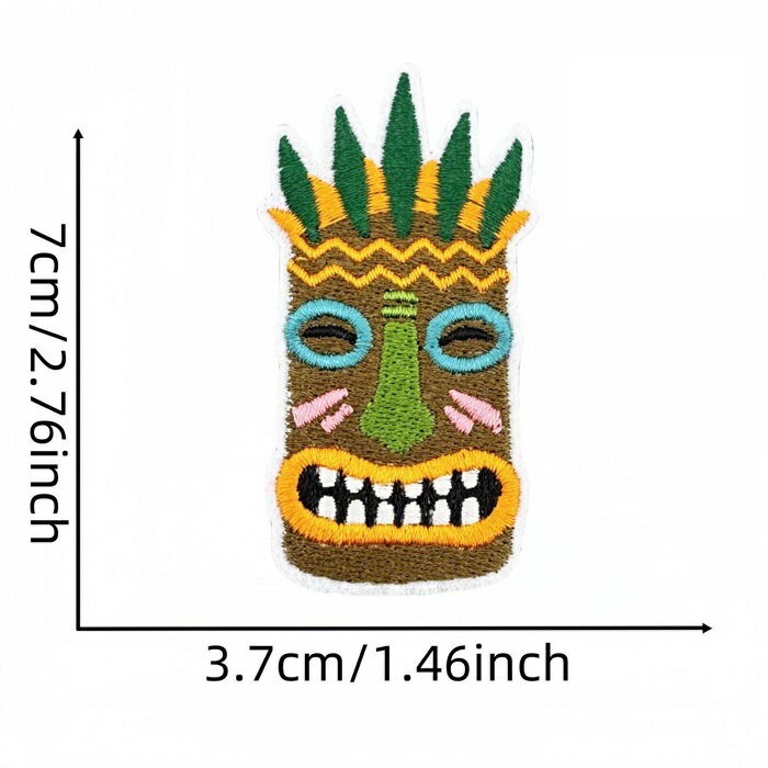 ハワイ 工芸品 ワッペン アップリケ アイロン接着 入学 入園 1枚入り