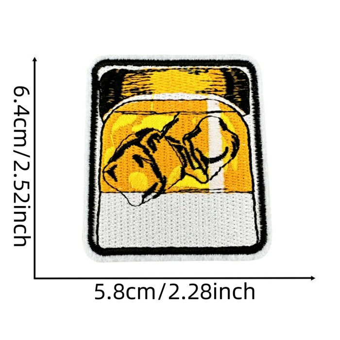 ウイスキー ロック割 お酒 ワッペン アップリケ アイロン対応 1枚入り 入学 入園