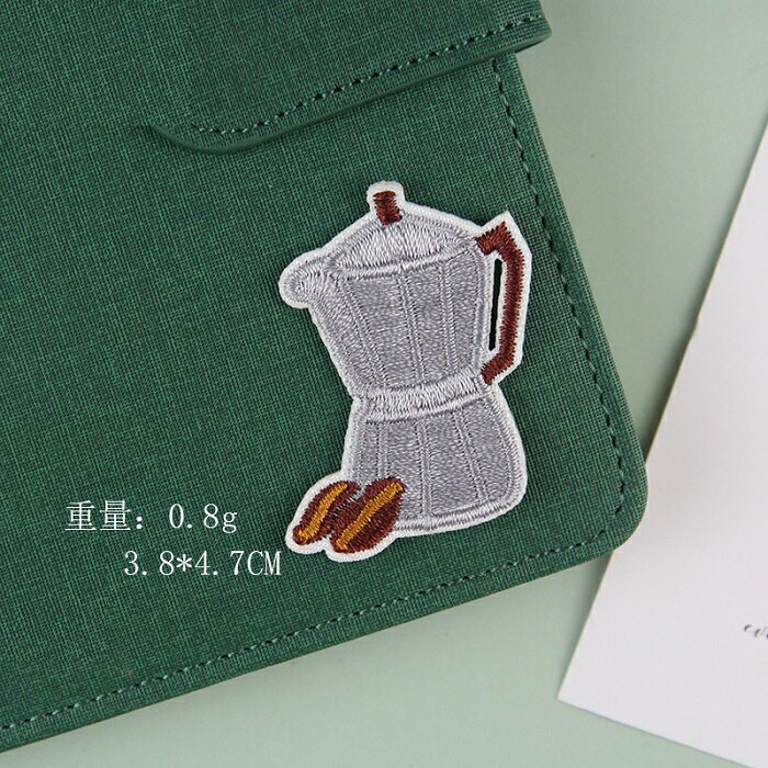 コーヒーメーカー ワッペン アップリケ アイロン対応 手芸材料 1枚