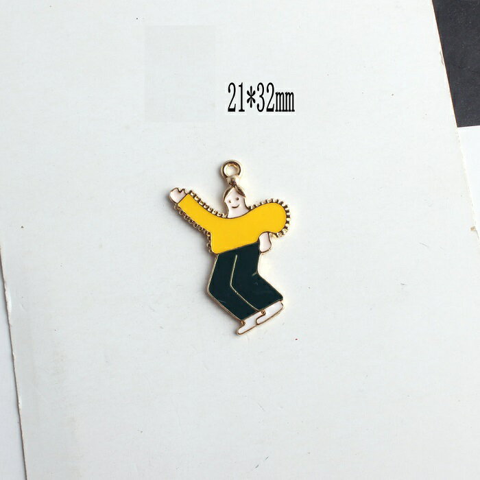 少女 ガール ダンサー 恋人 チャーム ピアスパーツ アクセサリーパーツ 1個