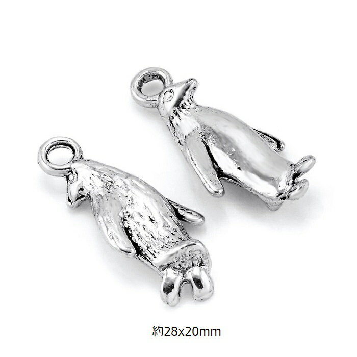 ペンギン チャーム ピアスパーツ アクセサリーパーツ 1個