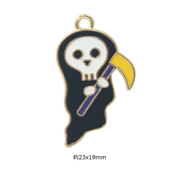 樂天商城 - ゴースト 髑髏 ドクロ ハロウィン チャーム アクセサリーパーツ 手芸材料 1個