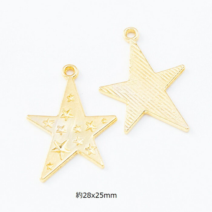 星 チャーム ピアスパーツ アクセサリーパーツ 手芸材料 1個