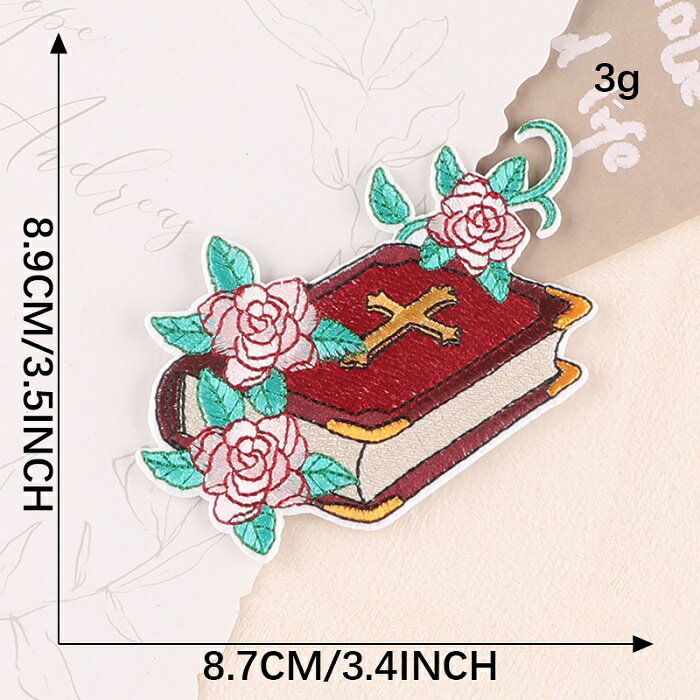 樂天商城 - 聖書 ワッペン アップリケ アイロン対応 手芸材料 1枚