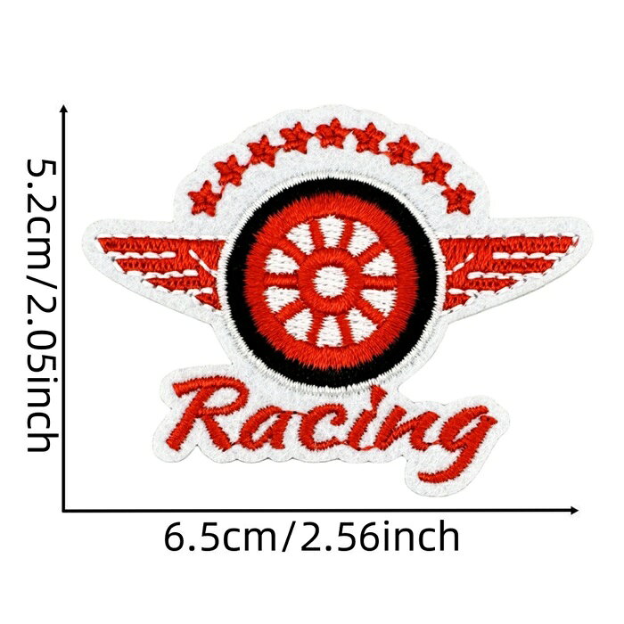 樂天商城 - レーシング F1 レース ワッペン アップリケ アイロン接着 入学 入園 1枚入り