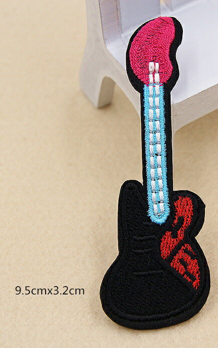 ギター ワッペン アップリケ アイロン対応 手芸材料 1枚