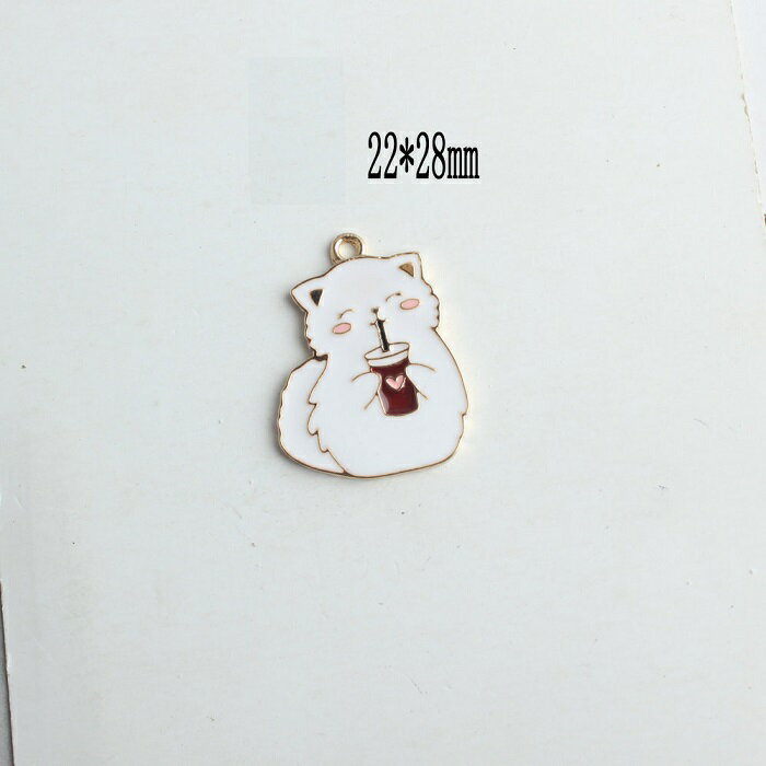 樂天商城 - 猫 チャーム アクセサリーパーツ ピアスパーツ1個