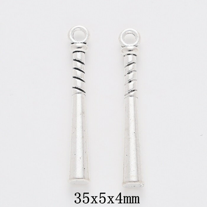 パット 野球 チャーム ミニチュア アクセサリーパーツ 1個入り 入学