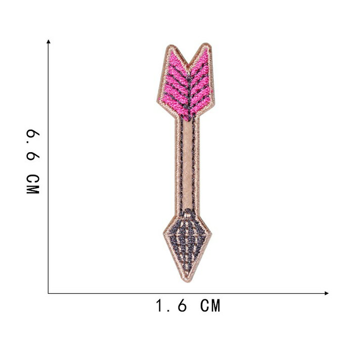 アーチェリー 矢 ワッペン アップリケ アイロン対応 手芸材料 1枚