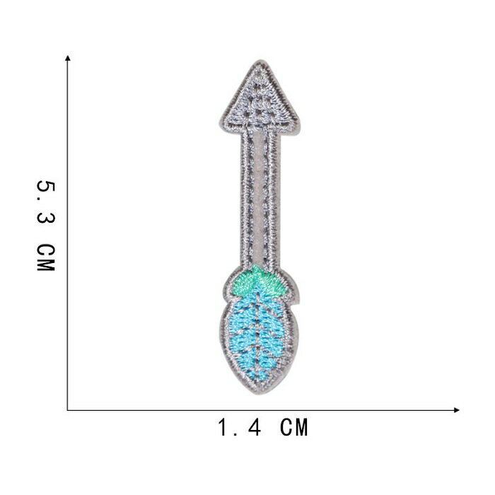 アーチェリー 矢 ワッペン アップリケ アイロン対応 1枚