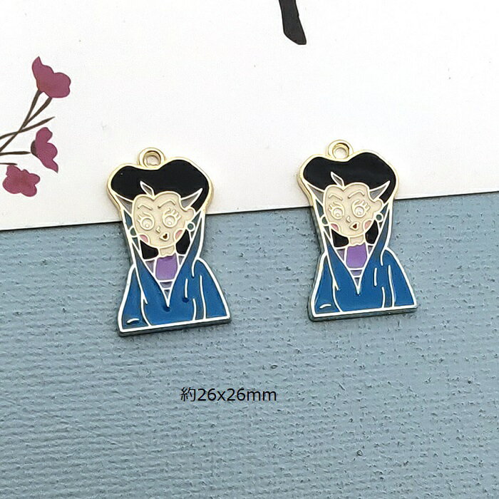 魔女 ハロウィン チャーム ピアスパーツ アクセサリーパーツ 1個
