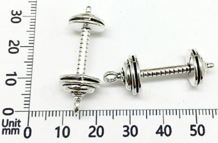 ダンベル チャーム ピアスパーツ アクセサリーパーツ 手芸材料 1個