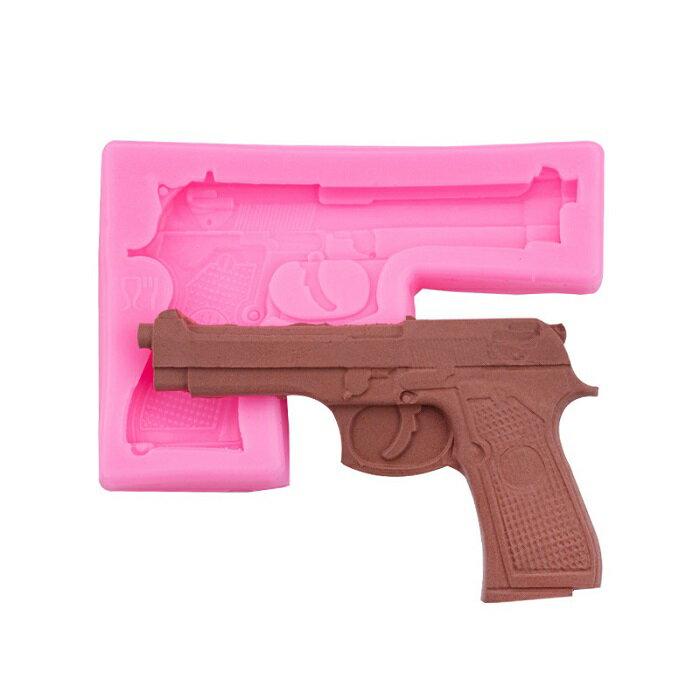 ピストル 拳銃 シリコンモールド レジン型 1個