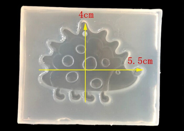 ハリネズミ シリコンモールド レジン型 1個
