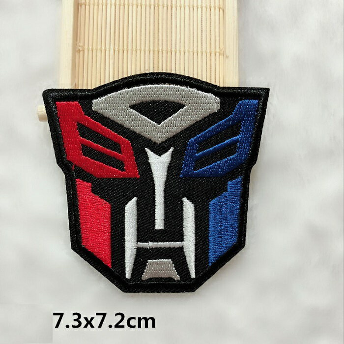 お面 マスク ワッペン アップリケ アイロン対応 1枚