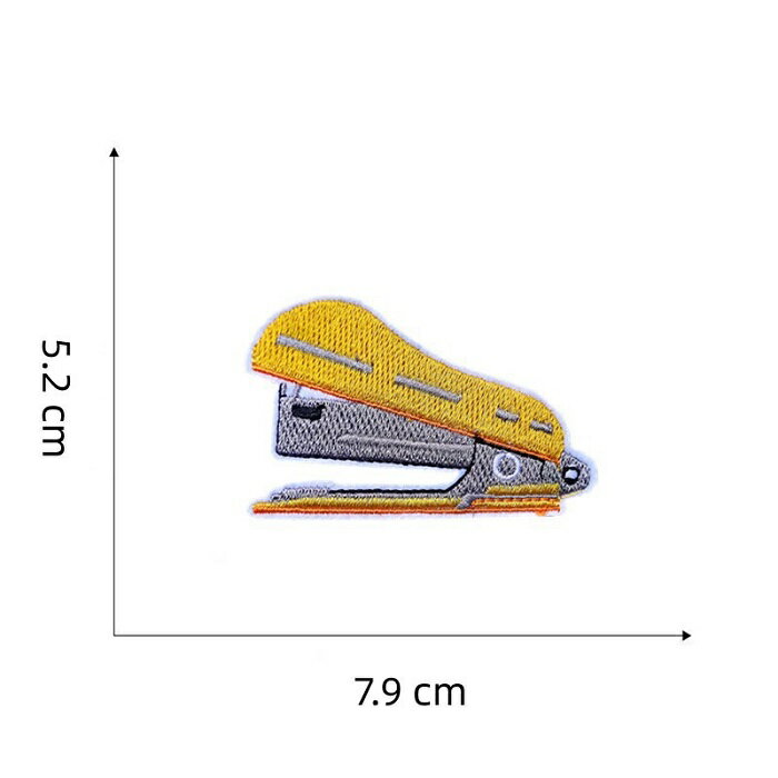 ホッチキス ワッペン アップリケ アイロン対応 1枚