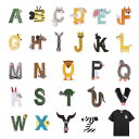 アルファベット 英文字 イニシャル ワッペン アップリケ アイロン対応 1枚